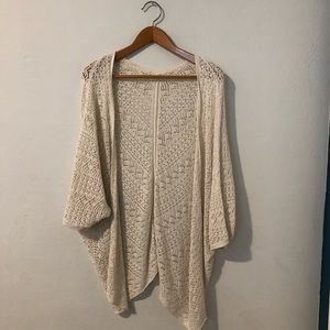 Forever 21 Crochet Slouchy Cardigan